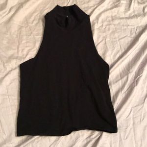 Sleeveless turtleneck blouse